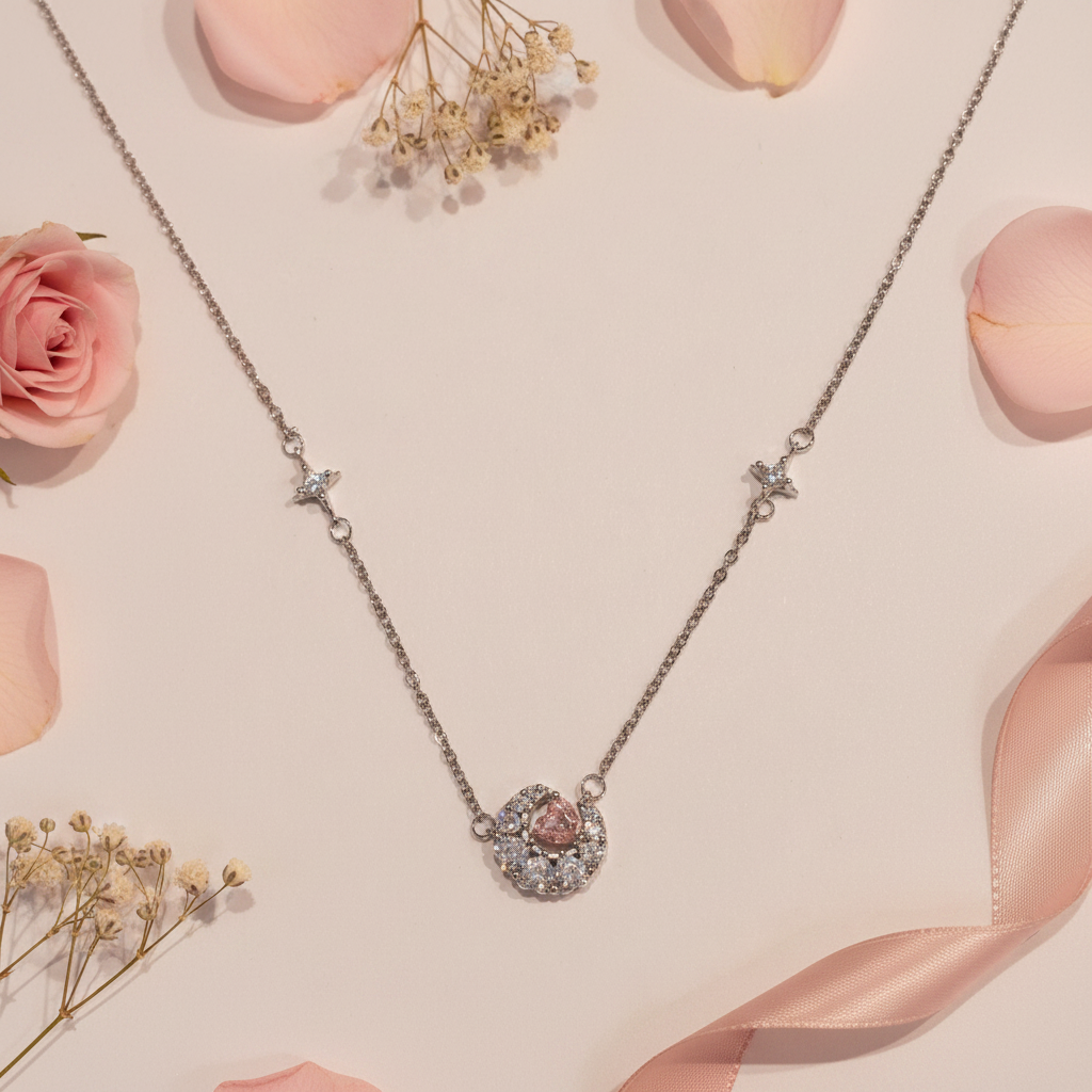 The Blush Moon Necklace