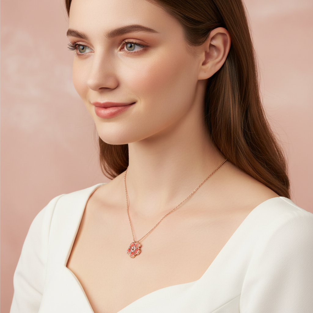The Peach Blossom Necklace