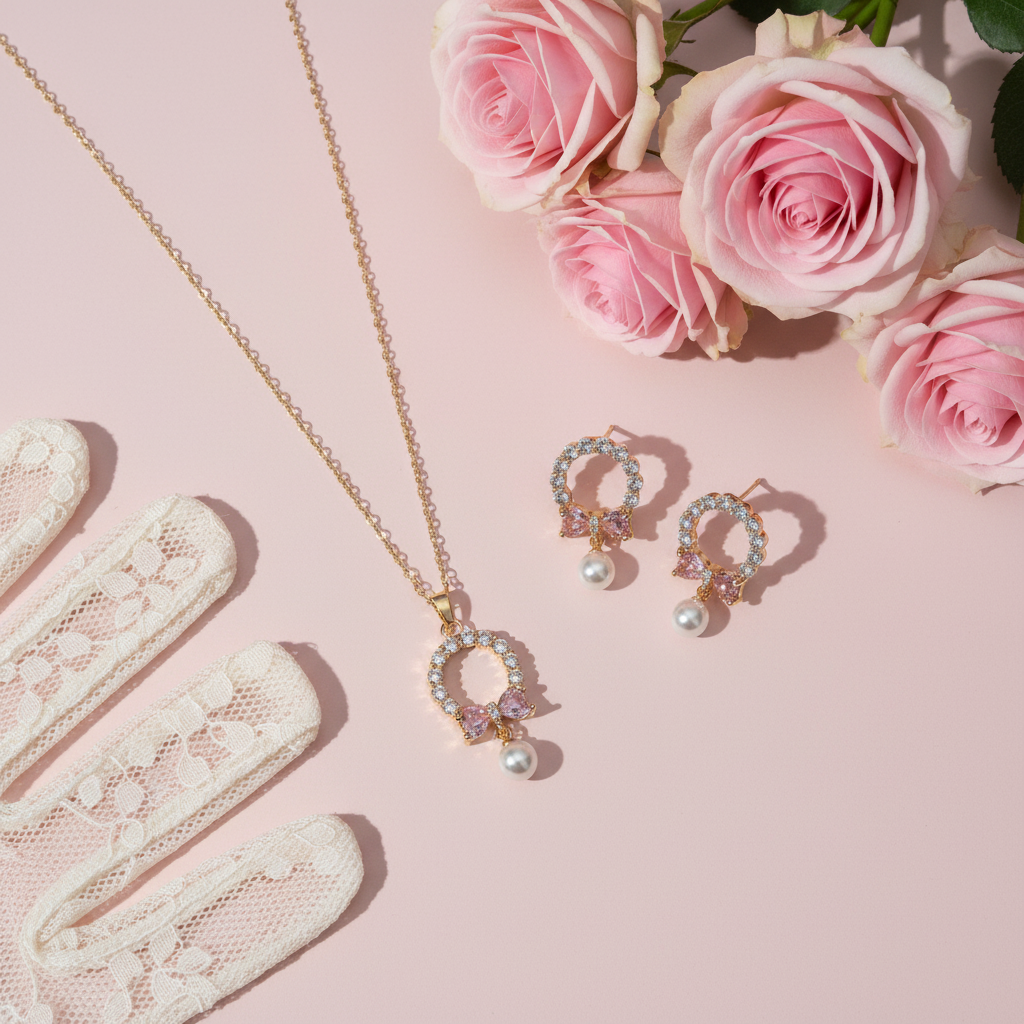 The Circlet Gift Set — Blush Petal