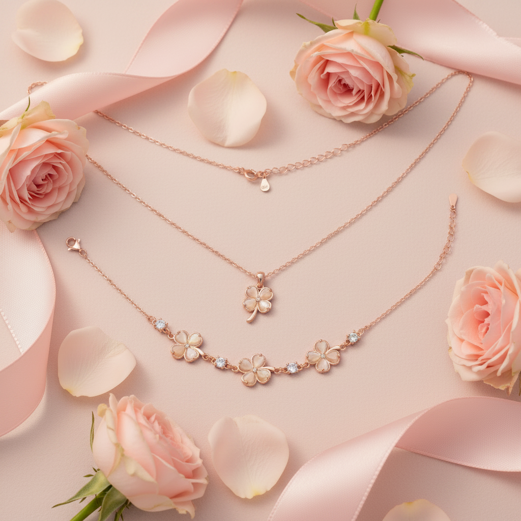 The Lucky Clover Gift Set — Blush Petal