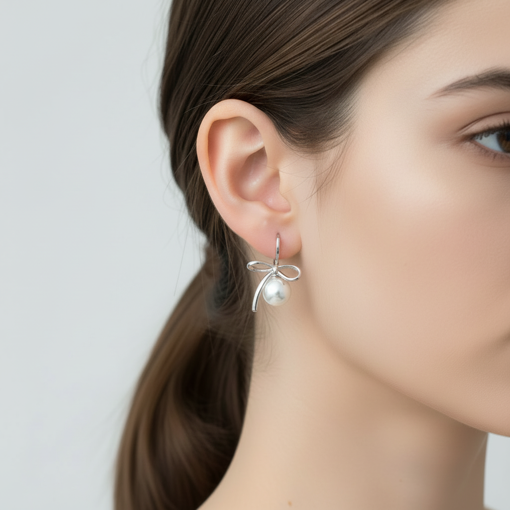 The Ruban Pearl Earrings