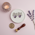 The Laceheart Earrings — Lavender Mist