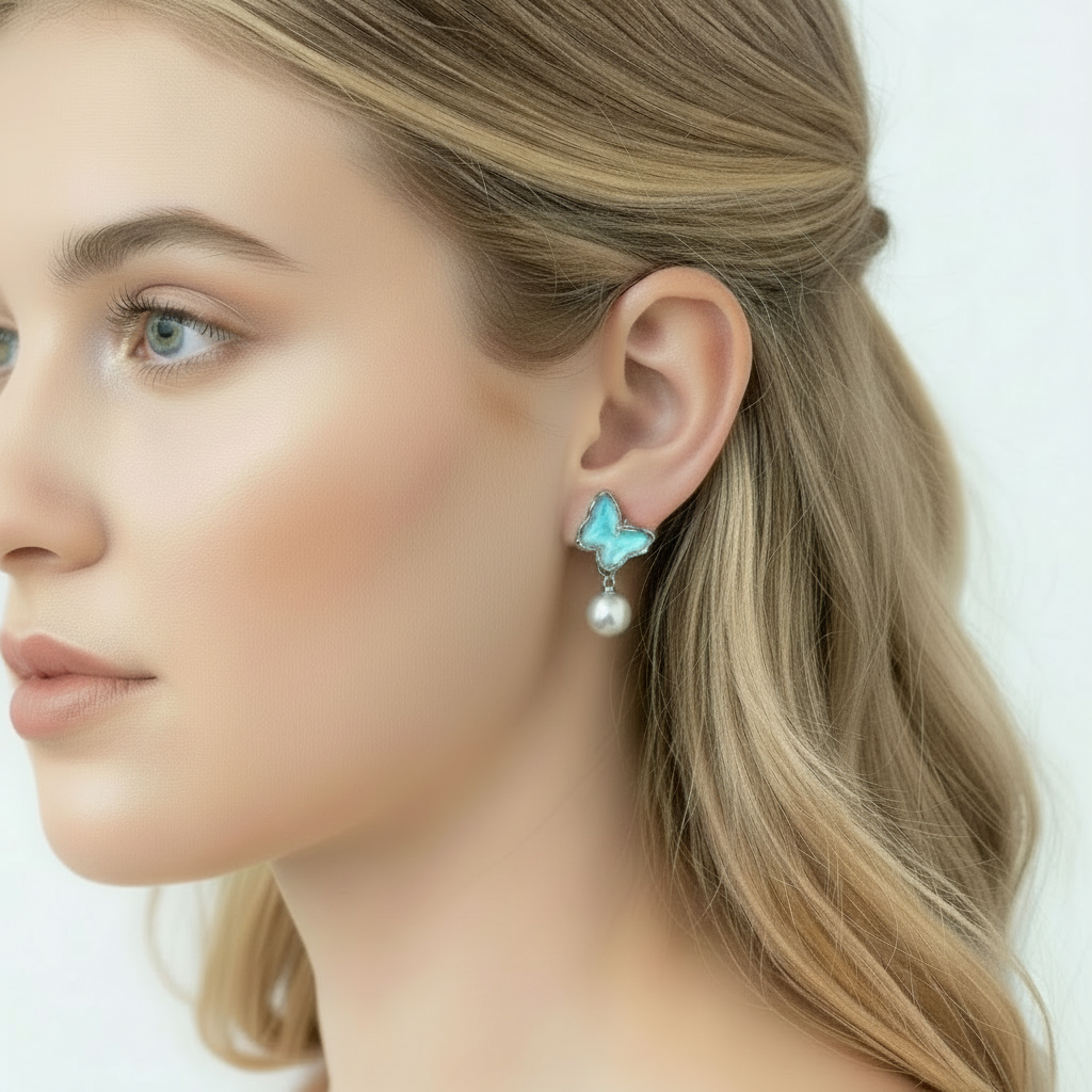 The Moonlit Butterfly Earrings
