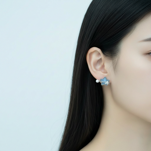 The Azure Star Earrings