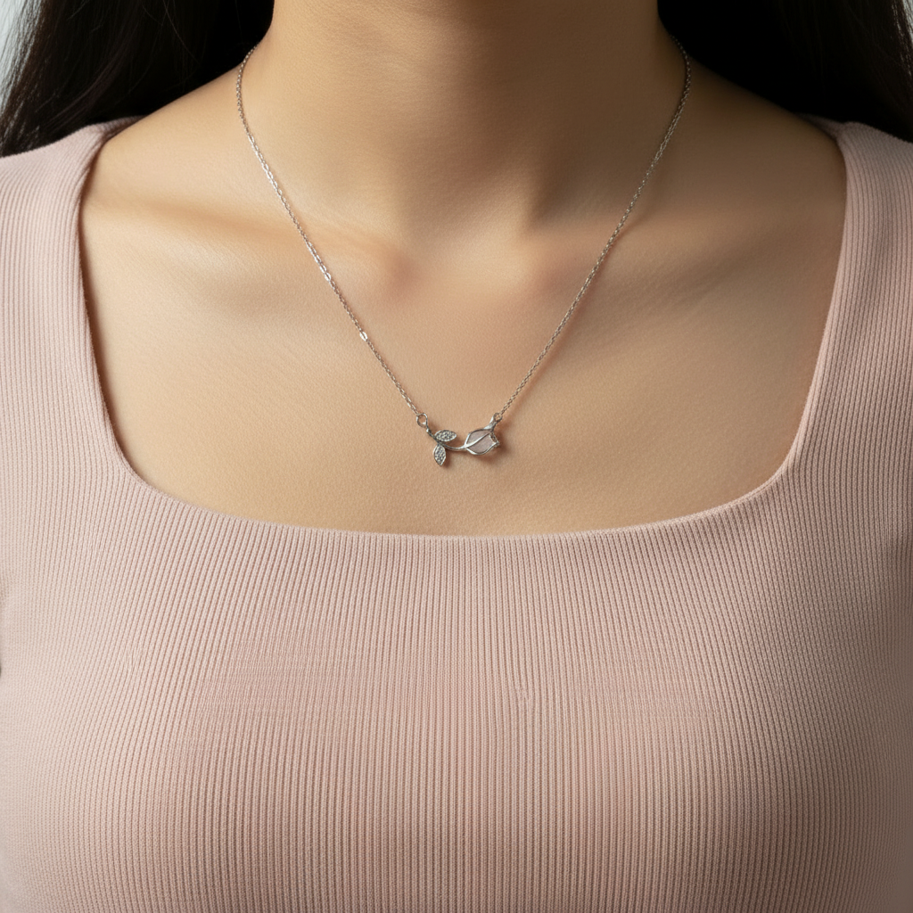 The Dewy Tulip Necklace