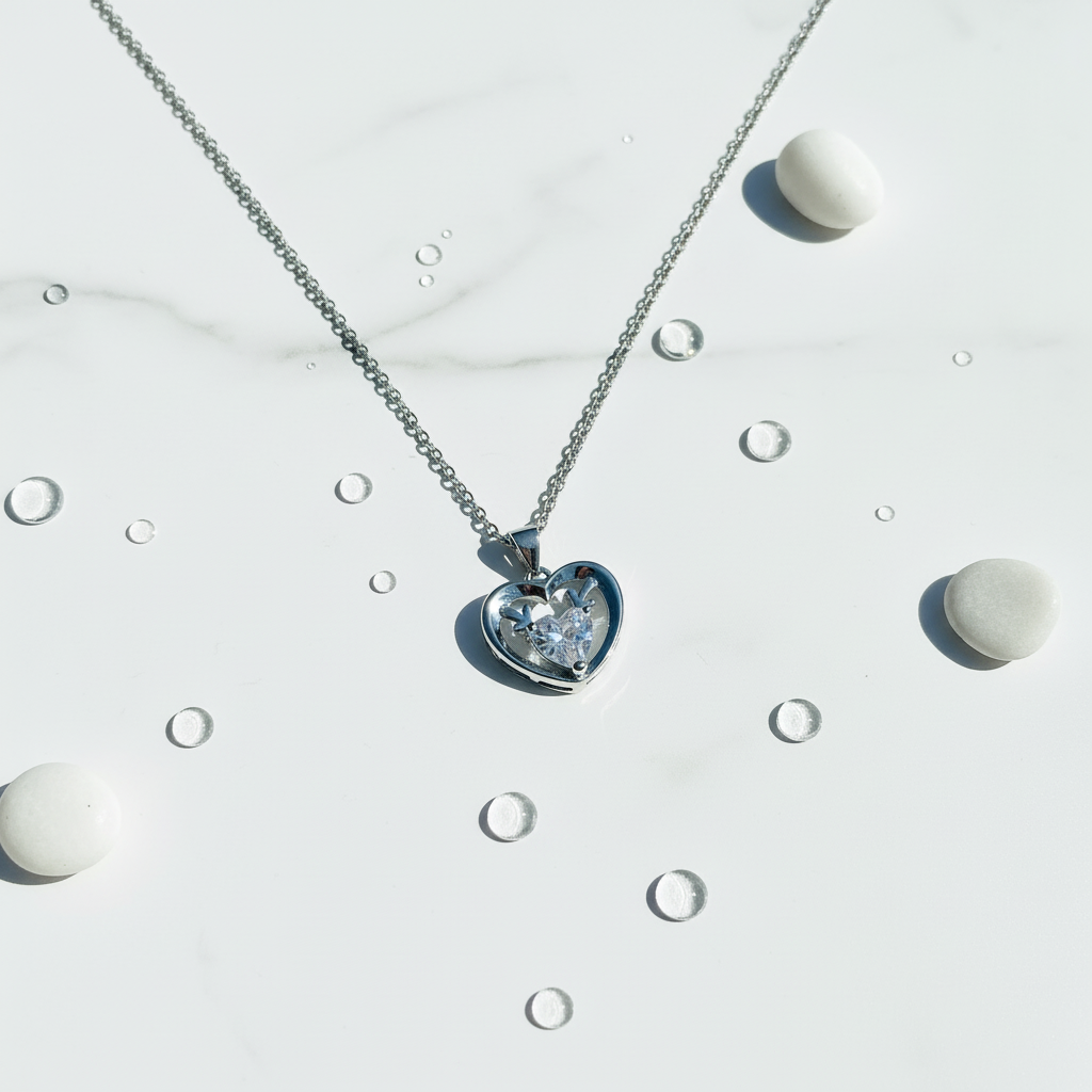 The Frosted Deer Necklace