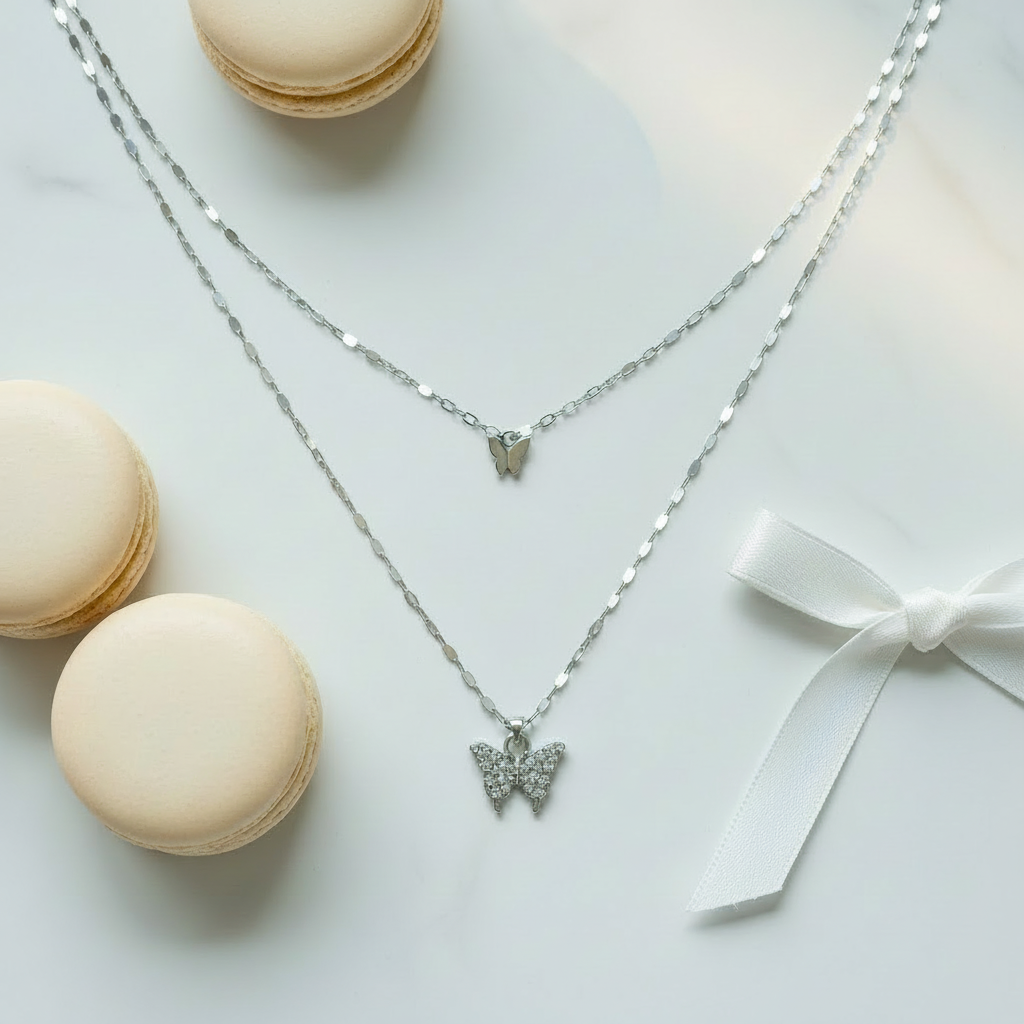 The Dainty Layered Butterfly Necklace