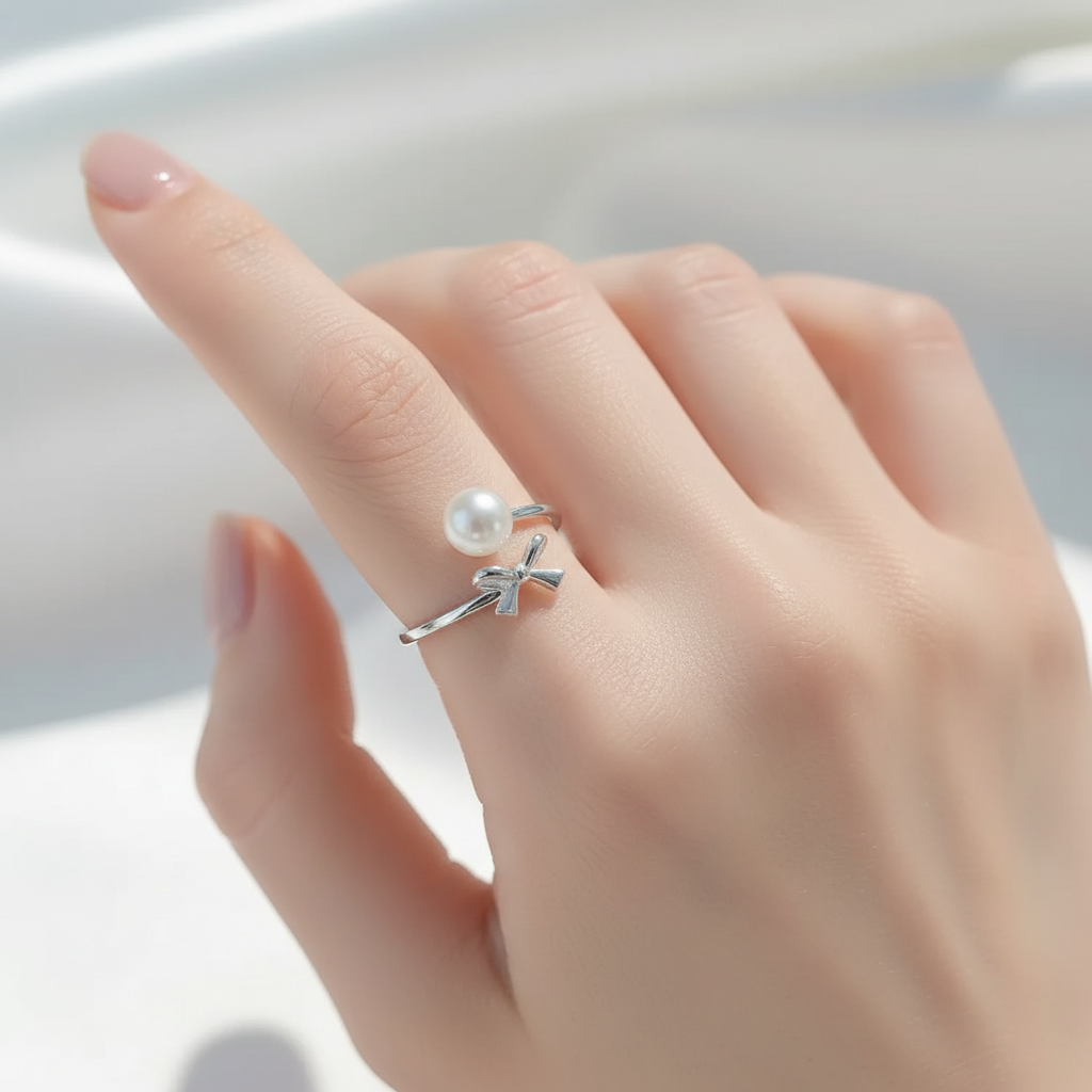 The Pearl Bow Ring